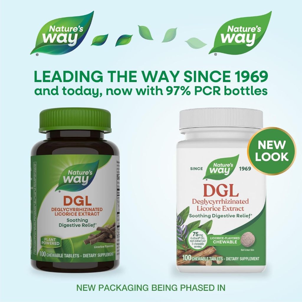 Nature's Way, DGL ( Soothes the Stomach Lining & Immune Support )