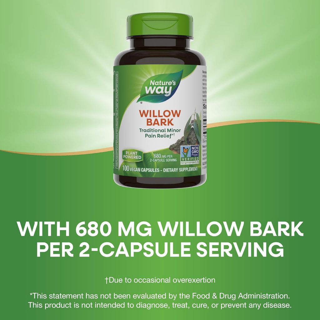 Nature's Way, Willow Bark ( Joint Comfort & Anti-Inflammatory Support )