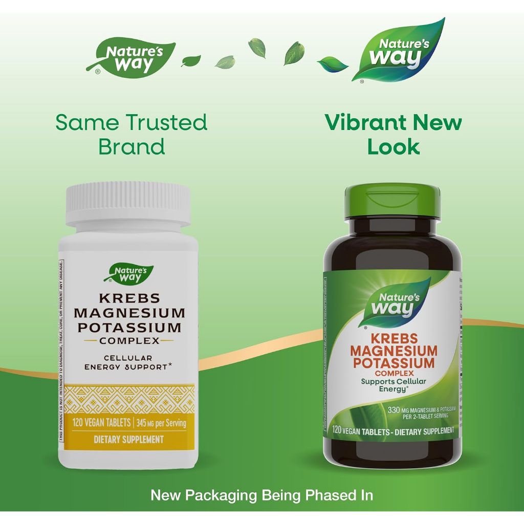 Nature's Way, Krebs Magnesium Potassium Complex ( Supports Energy Production at the Cellular Level )