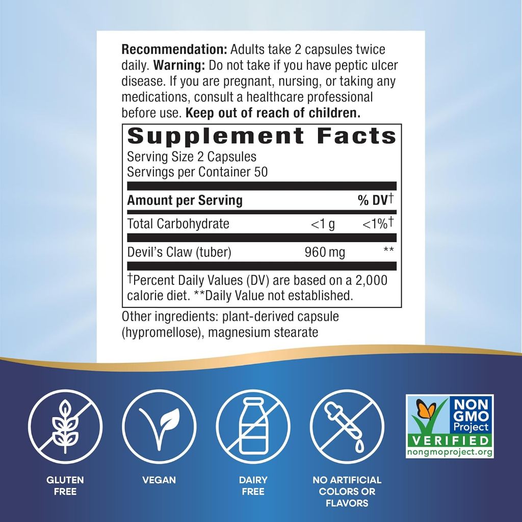 Nature's Way, Devil's Claw Root ( Joint Health Support & Digestive Aid )