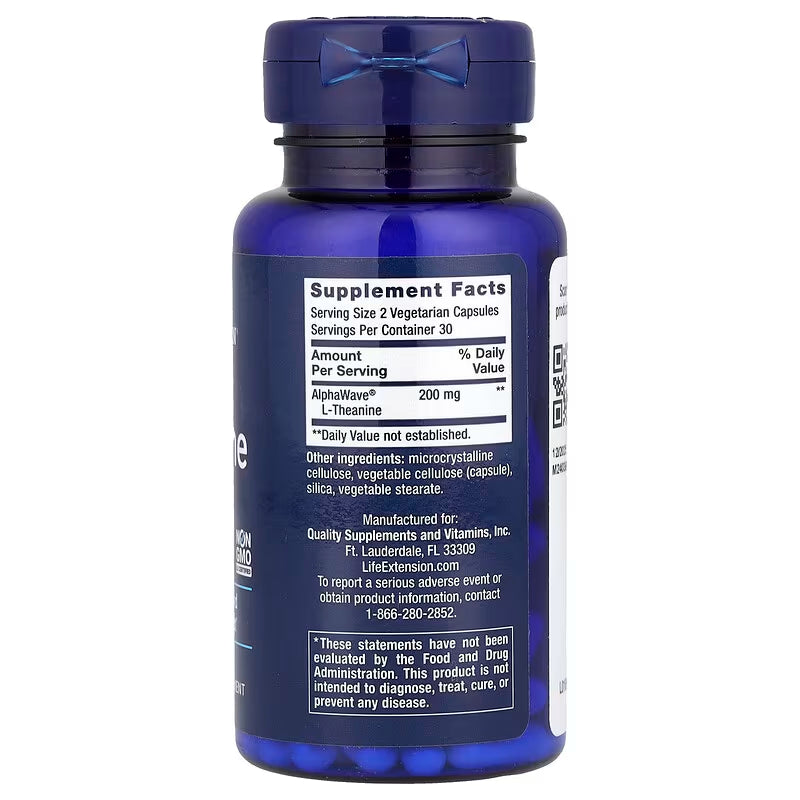 Life Extension, L-Theanine ( Promotes Relaxation, Helps Reduce Mental and Physical Stress )