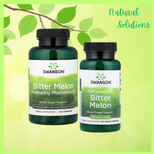 NaturalSolutions | Swanson, Bitter Melon Featuring Momordicin, Full Spectrum Blood Sugar Support