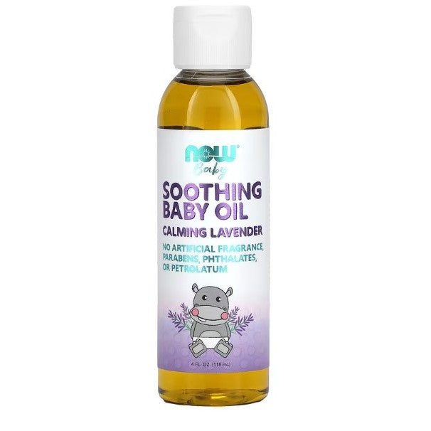 LowCostPH | NOW Foods, Soothing Baby Oil, Calming Lavender, Fragrance Free Quality Tested