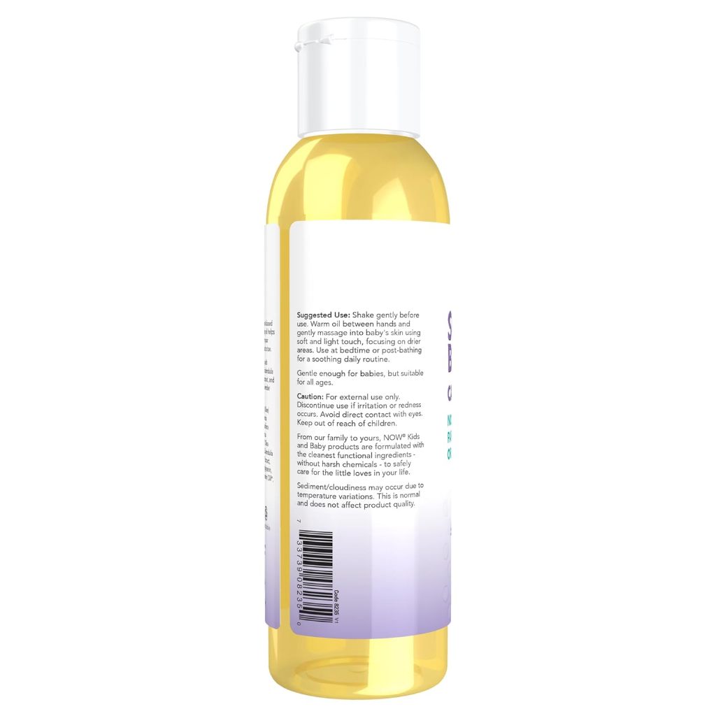 LittleSunshine | NOW Foods, Soothing Baby Oil, Calming Lavender,  Fragrance Free Quality Tested