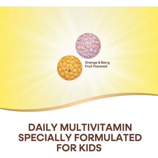 LittleSunshine | Nature's Way, Alive!® Kids, Chewable Multivitamin, Ages 2+, Orange & Berry Fruit,