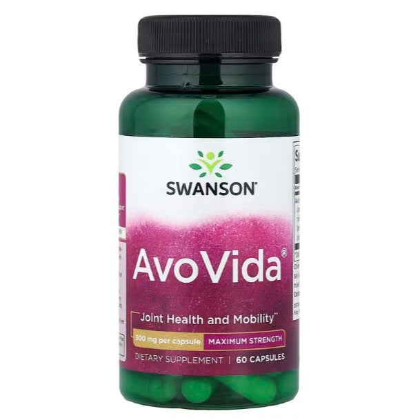 HealthilyYou | Swanson, AvoVida®, 100 mg, 300 mg, 60 Capsules Joint Health and Mobility