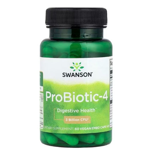 LowCostPH | Swanson, ProBiotic-4, 60 Vegan Embo Caps® AP Immune & Digestive Health