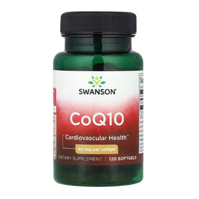 HealthilyYou | Swanson, CoQ10, 30 mg, 60 mg, Softgels Supports Cardiovascular Health