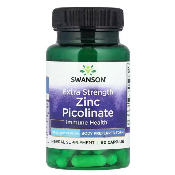 Healthily You | Swanson Zinc Picolinate 22 mg, 50 mg Capsules Supports Immune Health & DailyWellness
