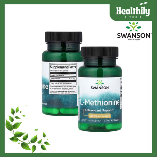 Healthily You | Swanson, L-Methionine, 500 mg, 30 Capsules, Promotes Healthy Liver Function