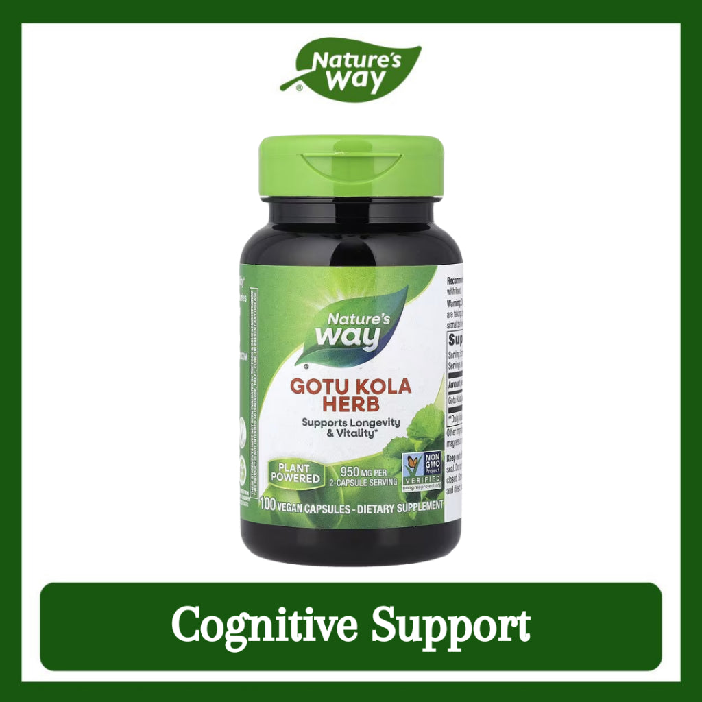 Nature's Way, Gotu Kola Herb ( Cognitive Support, Circulatory Health, Stress and Anxiety Relief )
