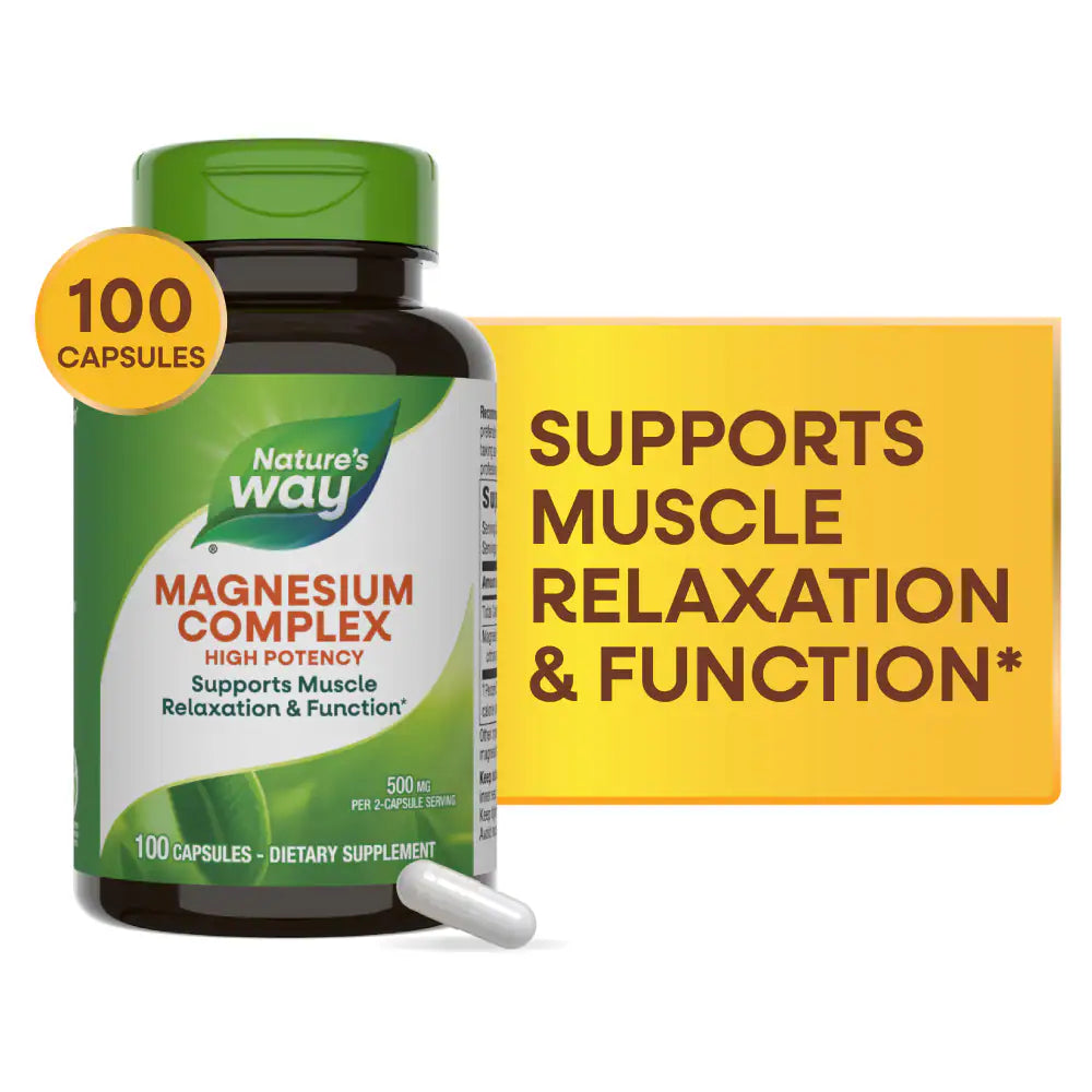 LowCostPH | Nature's Way, Magnesium Complex ( Supports Muscle Relaxation, Promotes Heart and Nerve Function )