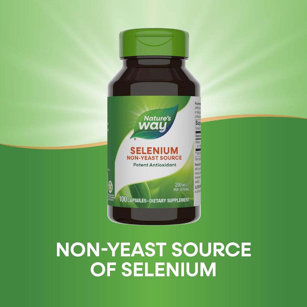 Nature's Way, Selenium ( Powerful Antioxidant Support, Supports Thyroid Function & Boosts Immune )