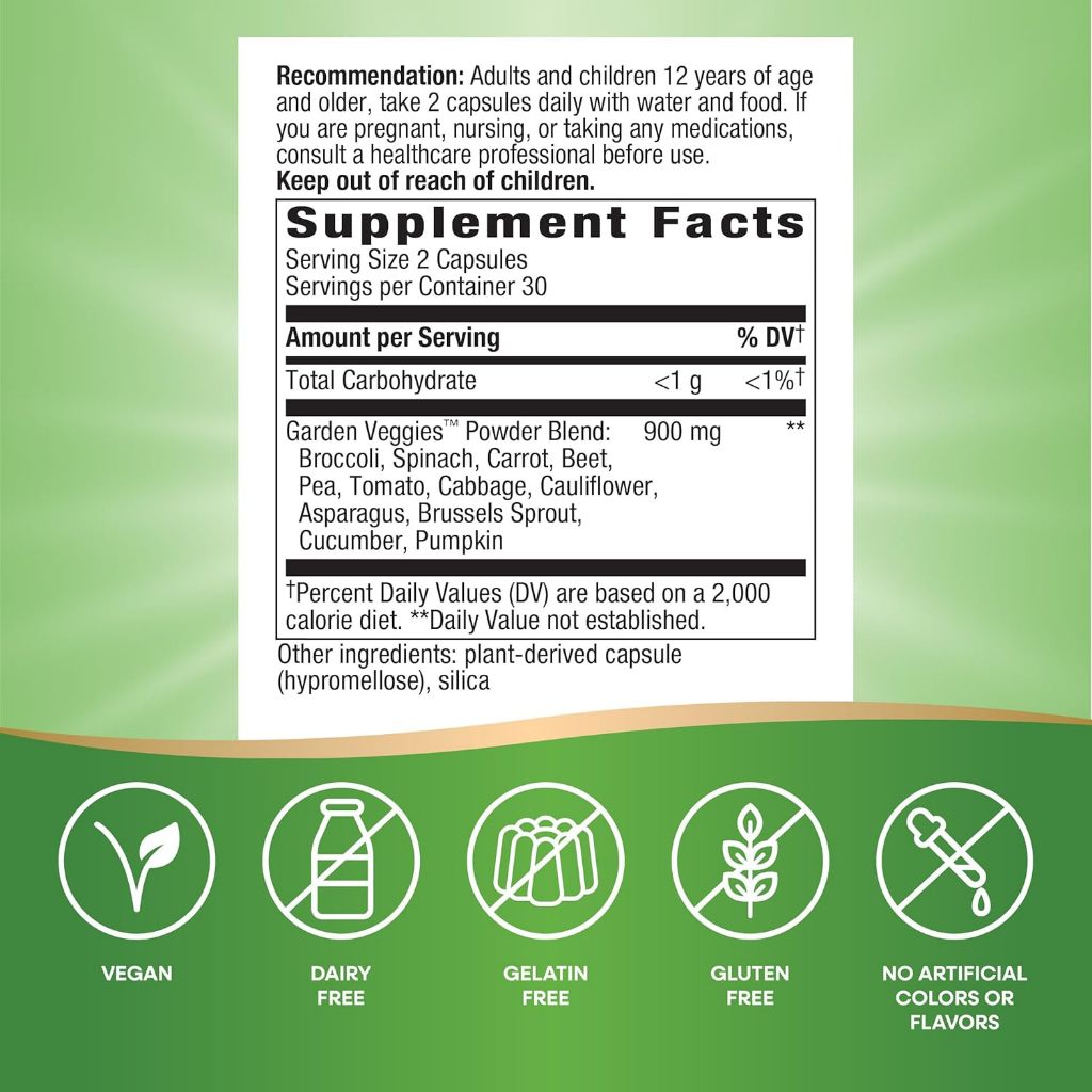 Nature's Way, Garden Veggies ( Nutritional Support & Antioxidant Properties )