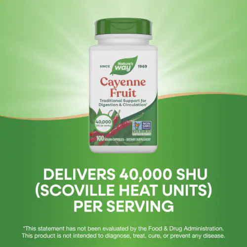 Nature's Way, Cayenne Fruit ( Digestive Support, Circulatory Health & Antioxidant Support )
