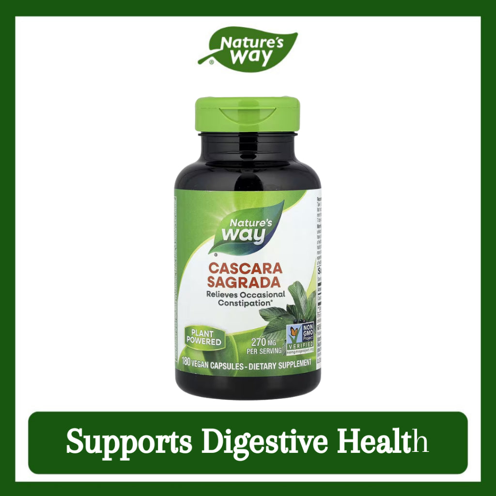 LowCostPH | Nature's Way, Cascara Sagrada ( Supports Digestive Health & Relieves Occasional Constipation )