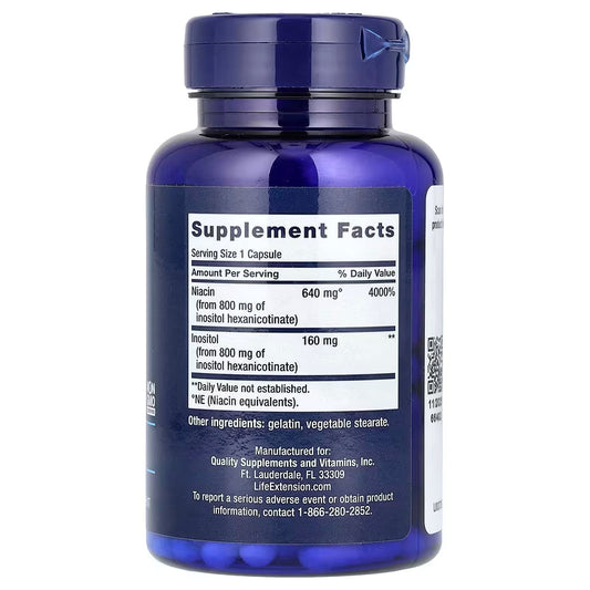 Life Extension, No Flush Niacin ( Helps Maintain Cardiovascular, Neurological & Overall Health )