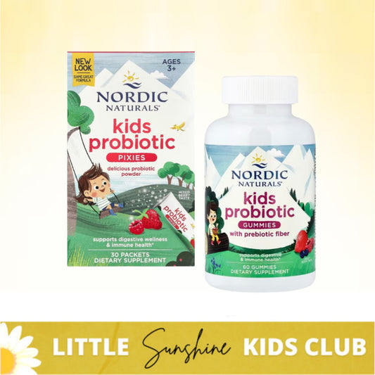LittleSunshine | Nordic Naturals, Kids Probiotic Gummies, Great Berry, Supports Digestive Wellness
