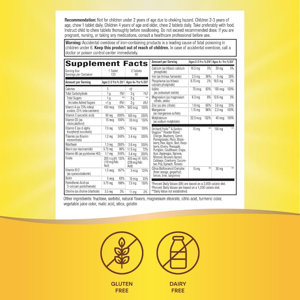 LittleSunshine | Nature's Way, Alive!® Kids, Chewable Multivitamin, Ages 2+, Orange & Berry Fruit,