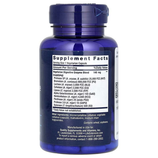 USA Supplements | Life Extension, Enhanced Super Digestive Enzymes ( Digestive Comfort )