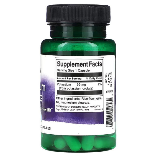 USA Supplements | Swanson, Potassium Orotate ( Energy and Cardiovascular Health )
