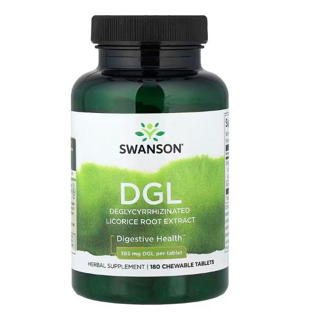HealthilyYou | Swanson, DGL, 180 Chewable Tablets Deglycyrrhizinated Licorice Root Extract