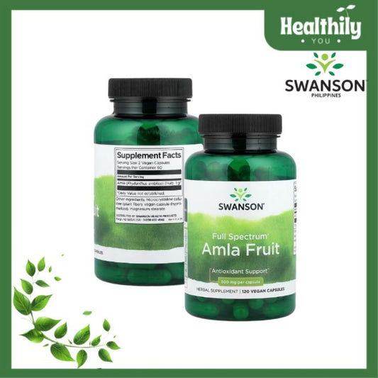 HealthilyYou | Swanson, Full Spectrum® Amla Fruit, 120 Vegan Capsules Antioxidant Support