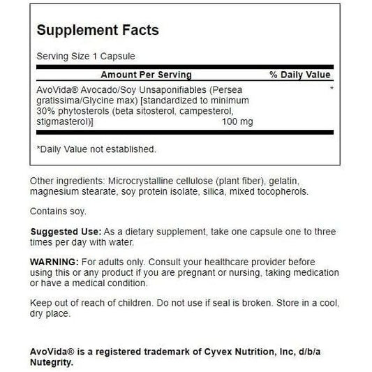 LowCostPH | Swanson, AvoVida®, 100 mg, 300 mg, 60 Capsules Joint Health and Mobility