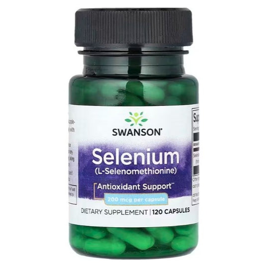 Healthily You | Swanson, Selenium, L-Selenomethionine 200 mcg, 120 Capsules Antioxidant Support