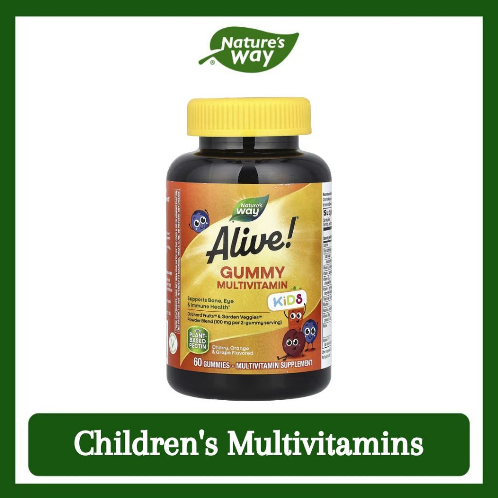 Nature's Way, Alive! Kids, Gummy Multivitamin ( Supports Growth, Immunity, Vision, and Bone Health )