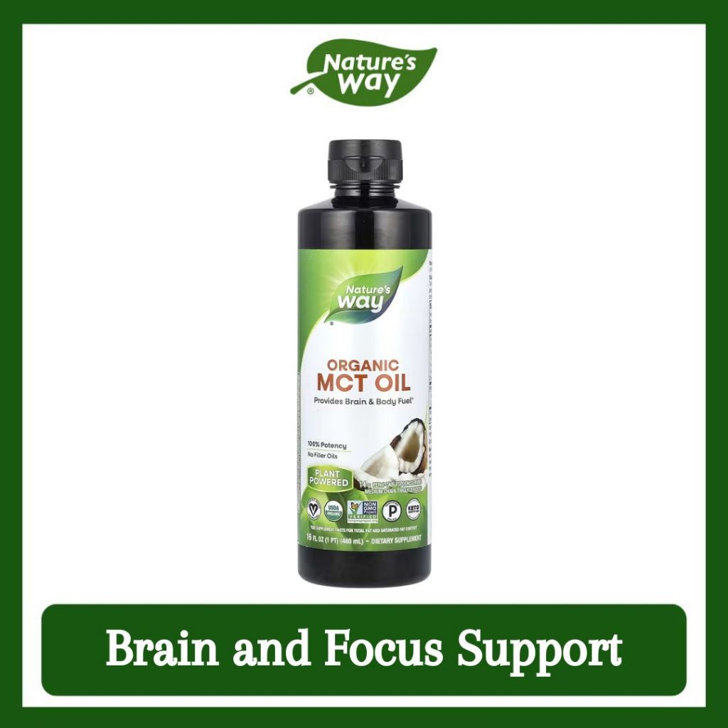 Nature's Way, Organic MCT Oil ( Supports Satiety, Metabolism, Brain and Focus Support )