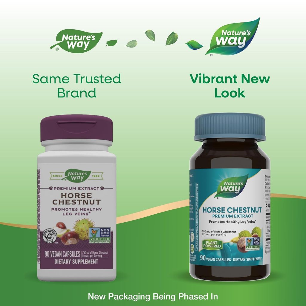 Nature's Way, Horse Chestnut ( Supports Healthy Leg Veins & Support Vascular Health )