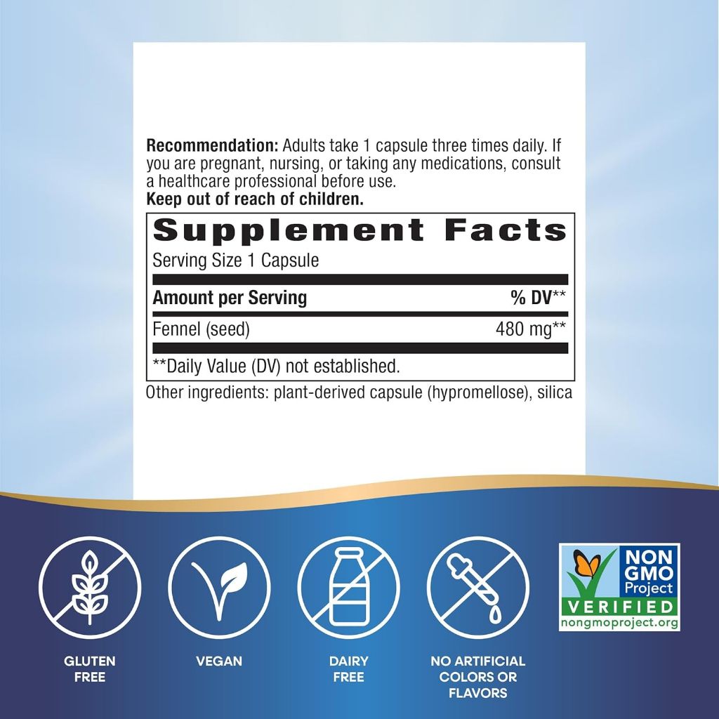 Nature's Way, Fennel Seed ( Supports Gut Comfort, Rich in Nutrients & Antioxidants )
