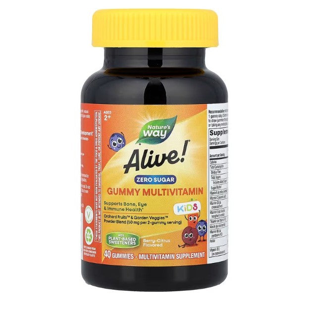 LittleSunshine | Nature's Way, Alive! Kids, Chewable Multivitamin, Supports Bone Eye & Immune Health