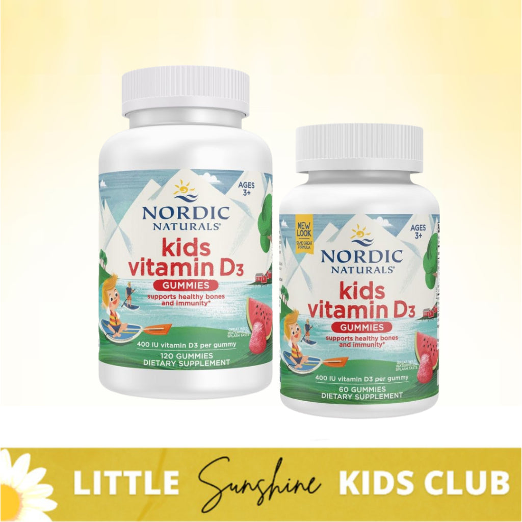 LittleSunshine | Nordic Naturals, Kids Vitamin D3 Gummies, Wild Watermelon Bone & Immunity Health