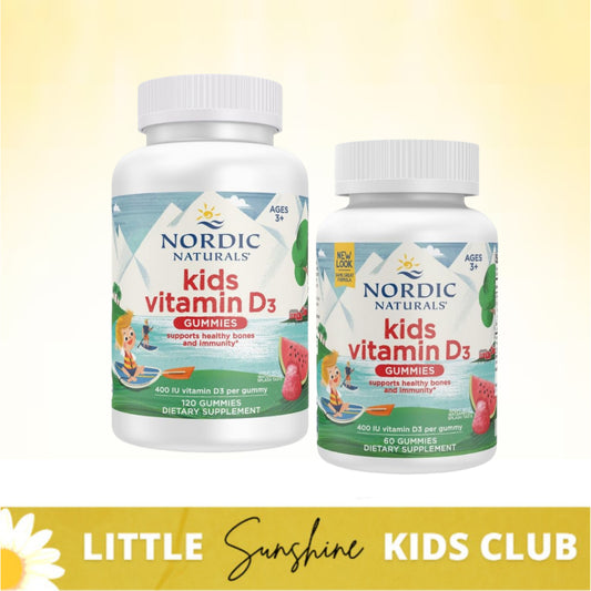 LittleSunshine | Nordic Naturals, Kids Vitamin D3 Gummies, Wild Watermelon Bone & Immunity Health