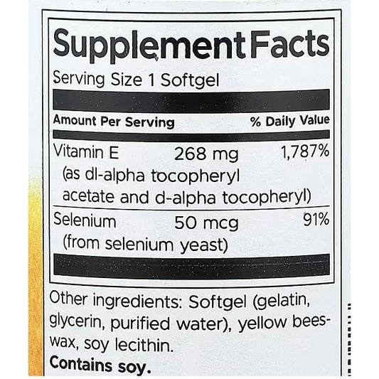 HealthilyYou | Swanson, E-400 With Selenium , 90 Softgels, Heart and Antioxidant Health
