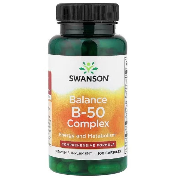 HealthilyYou | Swanson, Balance B-50 Complex, Capsules Promotes Nervous System, & Immune Health
