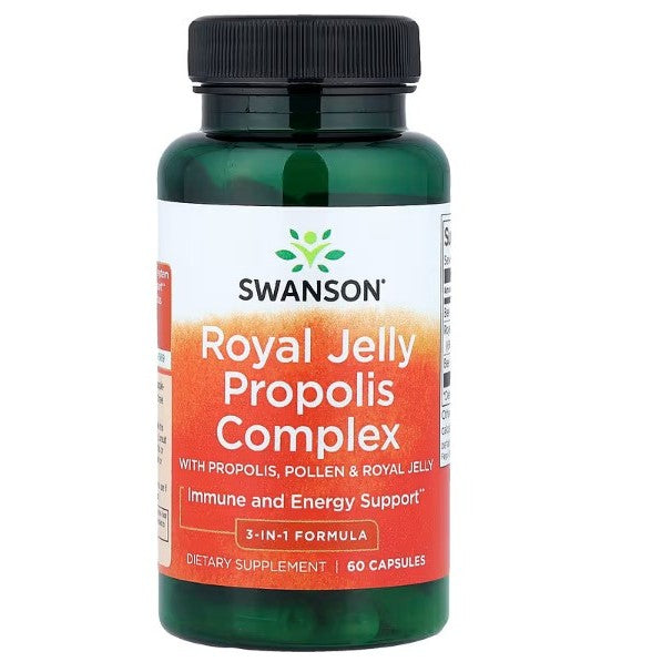 HealthilyYou | Swanson, Royal Jelly Propolis Complex, 60 Capsules Immune and Energy Support