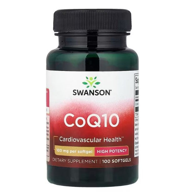 HealthilyYou | Swanson, CoQ10, High Potency, 100 mg, 400 mg, Softgels Cardiovascular Health