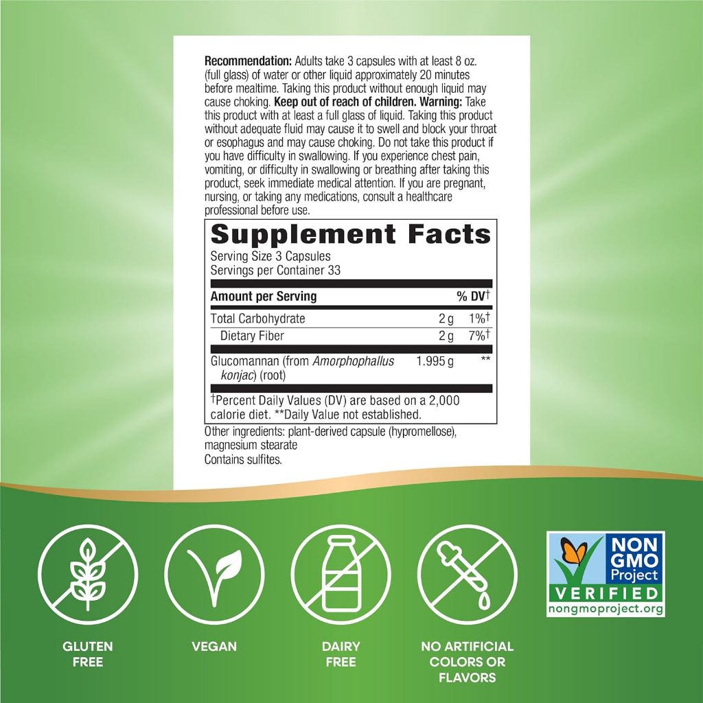 Nature's Way, Glucomannan from Konjac Root ( Supports Overall Digestive Health )