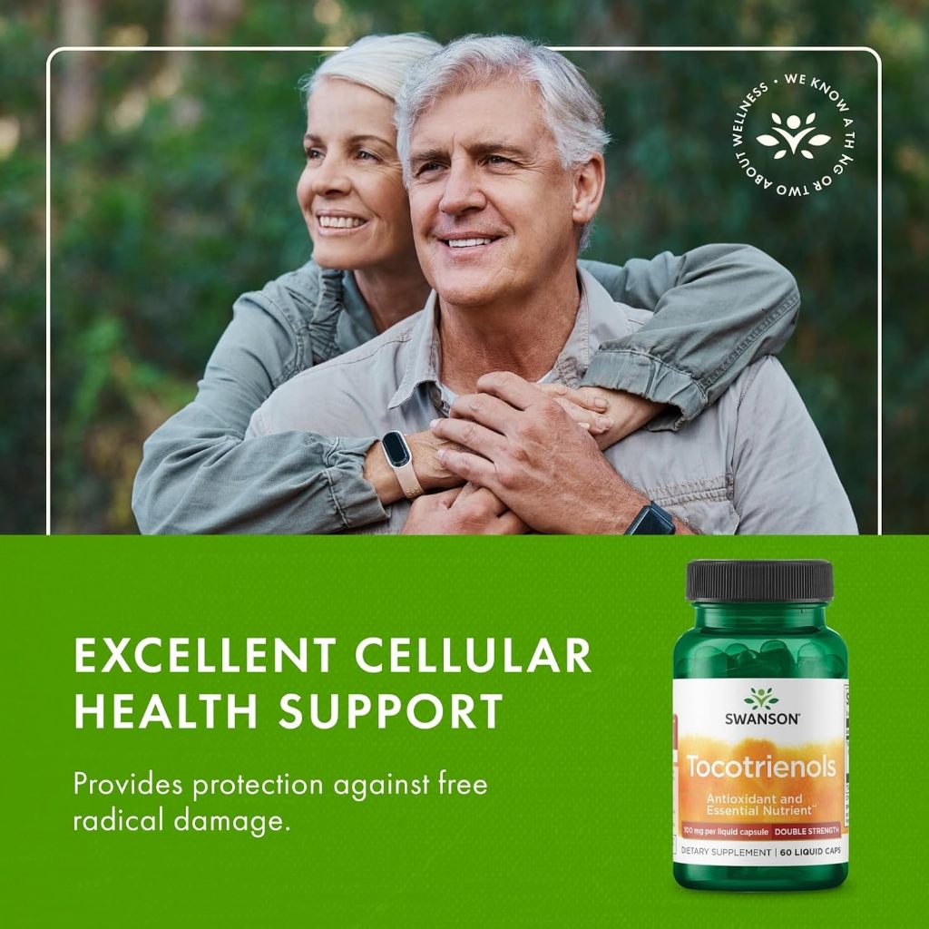 Healthily You | Swanson, Tocotrienols, 100 mg, 60 Liquid Caps Antioxidant and Essential Nutrient