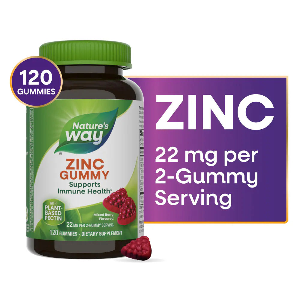 Nature's Way, Zinc Gummy ( Supports Immune Health )