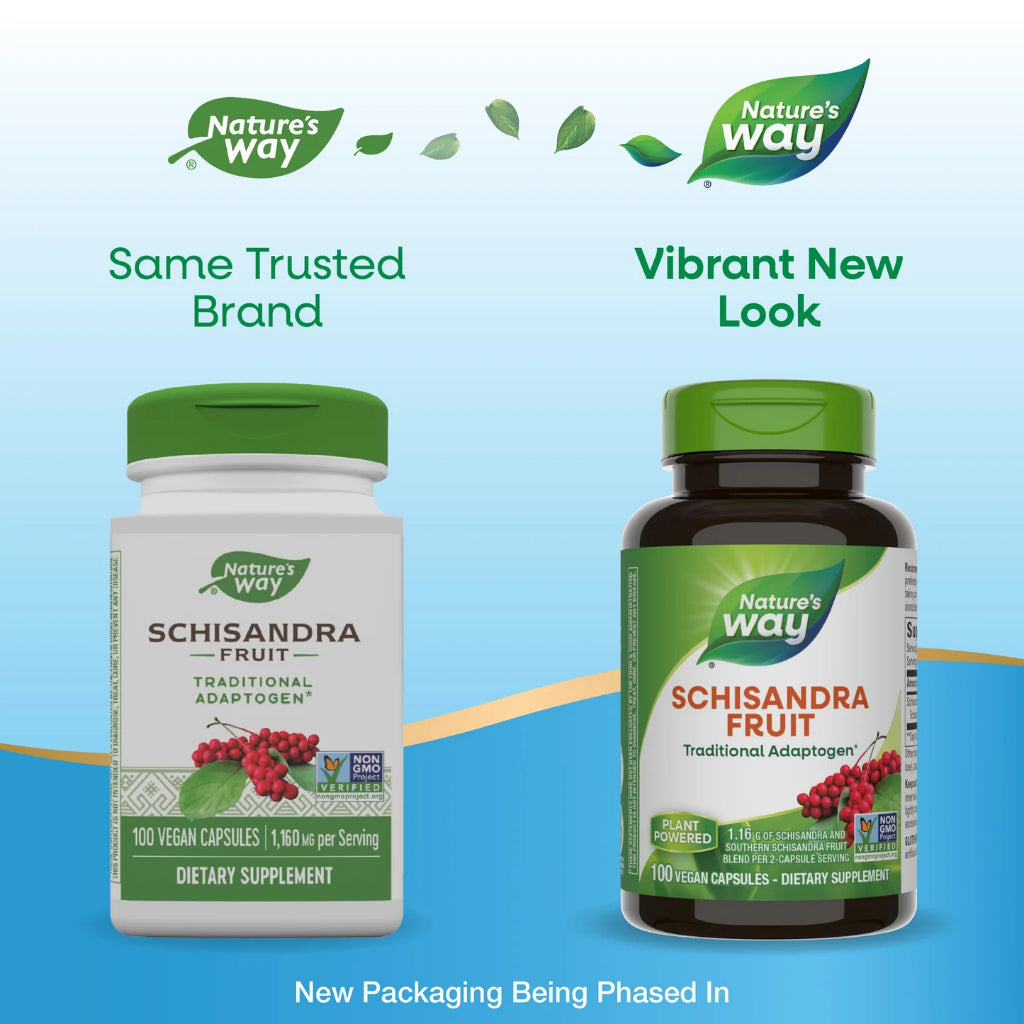 Nature's Way, Schisandra Fruit ( Adaptogenic Support, Liver Health, Mental Clarity & Endurance )