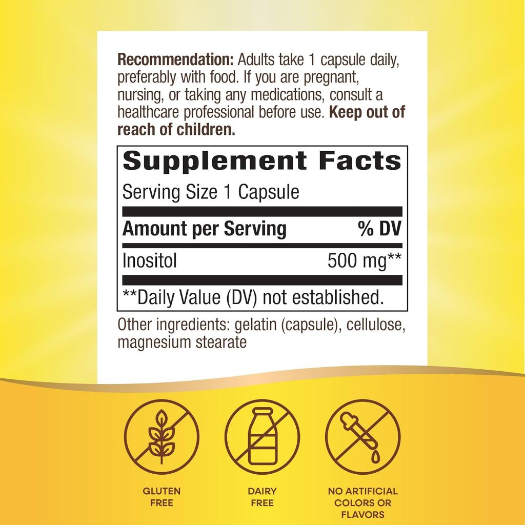 Nature's Way, Inositol ( Cellular Function Support & Metabolic Health )