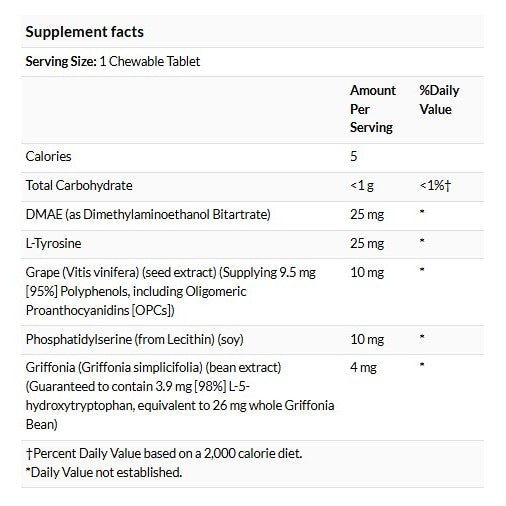 LowCostPH | Solaray, Kids Focus Chewables, Natural Grape, 60 Chewables Brain Development