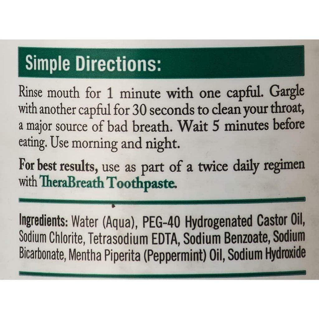 NaturalSolutions | TheraBreath, Fresh Breath Oral Rinse, Mild Mint, Fights Bad Breath for 12 Hours*