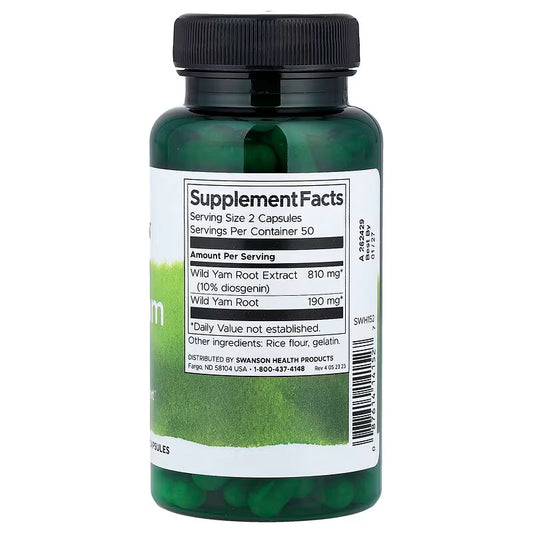 USA Supplements | Swanson, Wild Yam Root ( Menopause Support )