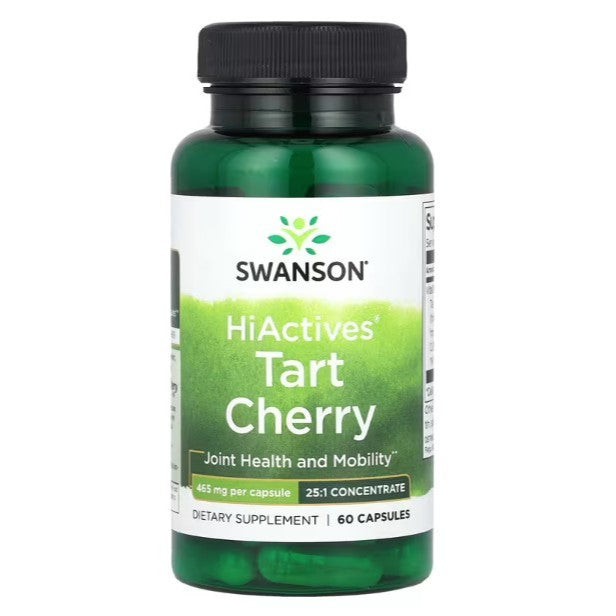 HealthilyYou | Swanson, HiActives® Tart Cherry, 465 mg, 60 Capsules Joint Health and Mobility