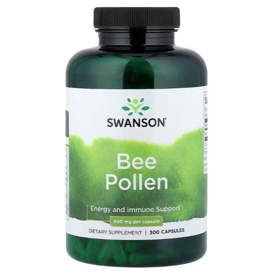 HealthilyYou | Swanson, Bee Pollen, 400 mg, Capsules Energy and Immune Support